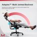Q3-MT Ergonomic Office Chair With Footrest Home Office Ergonomic Chair With Soft Rubber Lumbar Support Extra Large 2D Headrest & 3D Armrest 140° Tilting Mesh Computer Chair_maomaolike.com