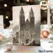 Gothic Cathedral Painting Poster, Vintage Monochrome Engraved Cathedral Scene Poster, Classic Architectural Artwork Ideal For Living Room, Study And_maomaolike.com