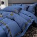 Foreign Trade Cross-Border E-commerce Export Skin-Friendly Brushed Embroidery Embossed Four-Piece Bedding Factory Wholesale Three-_maomaolike.com
