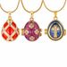 Vintage Enamel Colorful Easter Egg Pendant Eggshell Locket Openable Charm Necklace Fashion Jewelry Party Gift For Women_maomaolike.com