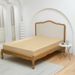 Solid Color Silky Satin Bed Sheet Mattress Protector_maomaolike.com