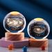 Crystal Ball 3D Inner Carved Solar System Glowing Lights Warm Bedside Light Festival And Kid Gift Night Lamp_maomaolike.com