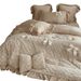 French Style Girly Milk Velvet Winter Four-Piece Set With Fleece Lining, Warm Rabbit Velvet, 3D Bow Quilt Cover Bedding 1_maomaolike.com