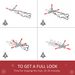6ft Unlit Snow-Dusted Full Fir Artificial Christmas Tree With Realistic Branches, 61 Pine Cones And 800 Tips_maomaolike.com