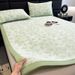 Class A Jacquard Ice Three-Piece Set Summer Cool Silk Air Conditioning Washable Cooling Bed Sheet Style Soft Mat_maomaolike.com