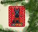 Scottish Terrier Holiday Christmas Porcelain Ornament Christmas Tree Hanging Decorations For Home Christmas Holiday, Rectangle, Gift, Multicolor_maomaolike.com