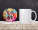 Hippie Animal Goat Large Sandstone Coasters Pack Of 4 Absorbent Round Coasters Decor Gifts For Men Or Women, 4 In, Multicolor_maomaolike.com