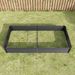Raised Garden Bed Kit - Metal Raised Bed Garden 7.6x3.7x0.98ft For Flower Planters, Vegetables Herb Black_maomaolike.com