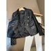 Women's Clothing Black short shoulder pads small casual suit leather jacket suit jacket female pu leather jacket female jacket _maomaolike.com