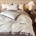 Wholesale Light Luxury Satin Embroidered Pure Nordic Style Naked Sleep All-Cotton Solid Color 100-Count Long-Staple Cotton Four-Pi_maomaolike.com