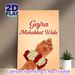 Indian Henna & Floral Gajra Painting Poster, Vibrant Traditional Indian Art Poster, Cultural Decorative Piece Suitable For Home, Wedding Venues_maomaolike.com