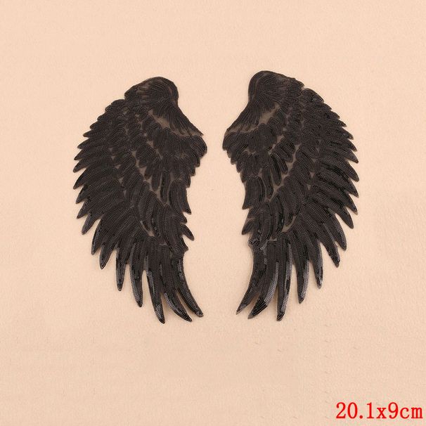 Angel Wings Patches For Clothing Big Patches For Clothing Large Patch Sequin Patch Diy Patch Sequin Applique Iron On Patch_maomaolike.com