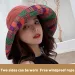 Hot Sale K41 Bucket Fashion All-match Four Seasons Big Brim Panama Basin cap Double-Sided Fisherman Women's Sun Hat_maomaolike.com