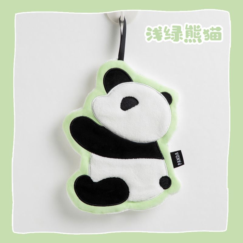 Panda Hand Towel Thick Absorbent Fleece Towel_maomaolike.com