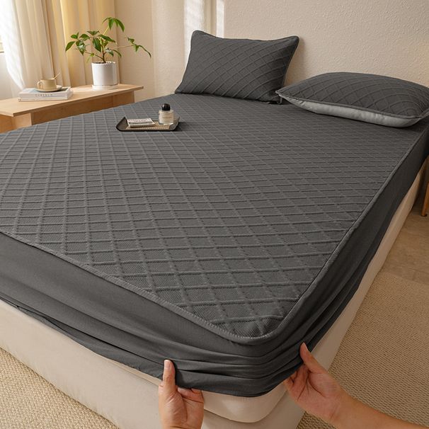 Class A Zero Pressure Cloud Cotton Single Piece Thickened Mattress Protector Dustproof Sheet Full Wrap Cover Bed Set_maomaolike.com