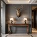 Solid Wood Console Table, Farmhouse Entryway Table For Living Room_maomaolike.com