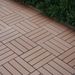 Plastic Interlocking Deck Tiles,44 Pack Patio Deck Tiles,12"x12" Square Waterproof Outdoor All Weather Use, Patio Decking Tiles For Poolside Balcony Backyard, Brown_maomaolike.com