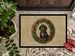 Portuguese Water Dog Christmas Flowers Doormat Front Door Mat Indoor Outdoor Rugs For Entryway, Non Slip Washable Low Pile, 24H X 36W_maomaolike.com