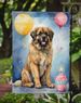 Leonberger Happy Birthday Garden Flag Mailbox Flag Decorative Yard Flag Banner Outside Patio Artwork Yard Flower Beds, Garden Size, Multicolor_maomaolike.com