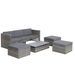 Patio Furniture, Outdoor Furniture, Seasonal PE Wicker Furniture,5 Set Wicker Furniture With Plywood Coffee Table,with Lift TOP Coffee Table,with Lounger Sofa_maomaolike.com