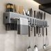 Thickened Knife Holder Wall Mounted Non Perforated Kitchen Multifunctional Rack, Integrated Storage Rack For Cutting_maomaolike.com