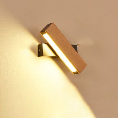 Wooden LED Lamp Modern Adjustable Lighting Bar Restaurant Living Room Porch Wall Lamps Corridor Home Decor_maomaolike.com