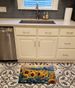 Sunflowers In Watercolor Memory Foam Kitchen Mat Machine Washable Anti-Fatigue Mat Cushion Comfort Bath Mat Or Kitchen Rug_maomaolike.com
