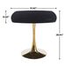 Square Dining Table 31.5 Inch, Mid-Century Modern Kitchen Table For 2-4 Person, Black And Golden Tulip Pedestal Base With MDF Tabletop For Small Space, Apartment, Breakfast Nook_maomaolike.com