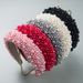 Hairband Baroque Sponge Pearl Hair Ornament Women's Handmade Nail Bead Multi Color European and American Wide Edge Headband_maomaolike.com