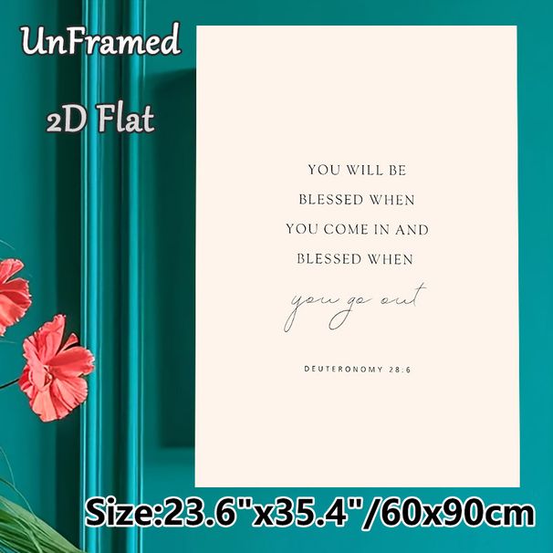 Bible Verse Painting Poster, Soft-toned Minimalist Typographic Poster, Inspirational Spiritual Decor Idea For Home, Living Room, Bedroom_maomaolike.com