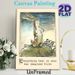 Vintage Rabbit Painting Poster, Rustic Hand-drawn Bunny With Fern And Inspirational Quote Poster, Thought-provoking Wall Decor, Suitable For Living_maomaolike.com
