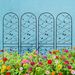 4 Pack Metal Garden Trellis 86.7" X 19.7" Rustproof Trellis For Climbing Plants Outdoor Flower Support Bird Deco Black_maomaolike.com