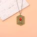 Movie Child's Play Heart Of Damballa Vintage Distressed Ruby Engraved Amulet Pendant Necklace Film Peripherals Charm_maomaolike.com