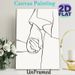 Holding Hands Painting Poster, Minimalist Single-line Art Poster, Elegant Intertwined Hands Design, Suitable For Bedroom And Living Room Wall_maomaolike.com
