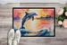 Dolphin Leaping At Sunrise Doormat Front Door Mat Indoor Outdoor Rugs For Entryway, Non Slip Washable Low Pile, 24H X 36W_maomaolike.com