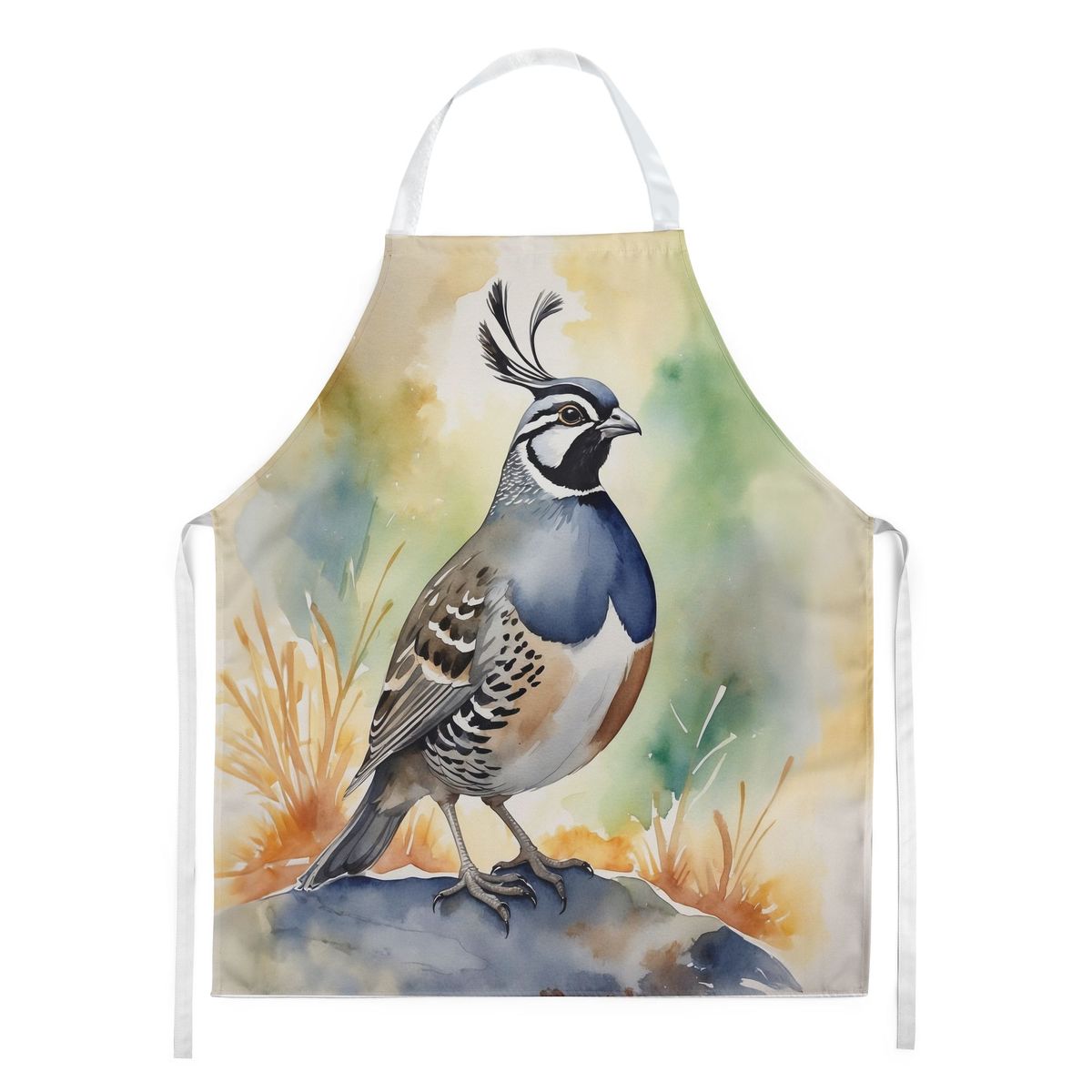California Quail Apron Cooking Kitchen Server Baking Crafts Gardening For Adult Women Men, Unisex, Large, Multicolor_maomaolike.com