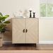 Storage Cabinet With Doors, Modern Accent Cabinet,Wood Grain Decoratio Buffet Sideboards For Living Room, Kitchen,Enterway_maomaolike.com