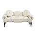 54"Width Modern Velvet Upholstered Loveseat Sofa Accent Bedside Entryway Bench Small Sofa 2 Seater Couch Settee For Living Room Bedroom Nail Head Trimming With Wood Legs 2 Pillows,Beige_maomaolike.com