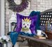 Westie King Of Mardi Gras Throw Pillow Machine Washable, Indoor Outdoor Decorative Pillow For Couch, Bed Or Patio, 18Hx18W_maomaolike.com
