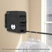 SOGA 160mm Wall-Mounted Clothes Line Dry Rack Retractable Space-Saving Foldable Hanger Black_maomaolike.com