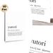 Yutori Definition Painting Poster, Minimalist Black & White Typographic Poster, Soothing Life Concept Decor Ideal For Bedroom, Study And Living Room_maomaolike.com