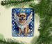 Border Terrier My Angel Porcelain Ornament Christmas Tree Hanging Decorations For Home Christmas Holiday, Rectangle, Gift, Multicolor_maomaolike.com