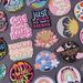 Girl's Power Embroidery Patch For Clothes Kindness Iron On Patches For Clothes Flowers Letters Fusible Patch Applique Decoration_maomaolike.com