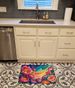 Peonies In Color Memory Foam Kitchen Mat Machine Washable Anti-Fatigue Mat Cushion Comfort Bath Mat Or Kitchen Rug_maomaolike.com