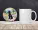 Giant Schnauzer Spring Path Large Sandstone Coasters Pack Of 4 Absorbent Round Coasters Decor Gifts For Men Or Women, 4 In, Multicolor_maomaolike.com