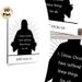 Christian Themed Scripture Painting Poster, Minimalist Black & White Jesus Silhouette With Inspirational Verse Poster, Thought-provoking Religious_maomaolike.com
