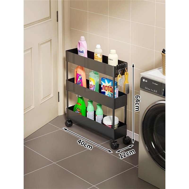 Narrow Rack Behind The Door, Storage Artifact, Floor Standing Trolley, Bathroom Toilet Gap, Home Multi Layer Rack_maomaolike.com