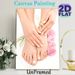 Manicure & Pedicure Themed Painting Poster, Elegant Floral Manicure & Pedicure Scene Poster, Gentle Aesthetic Decor Brings Tranquil Vibe For Beauty_maomaolike.com