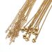 10pcs 45+5cm Gold Color Stainless Steel Link In Bulk Necklaces Fashion Jewelry Adjustable Chains Wholesale Chokers DIY_maomaolike.com