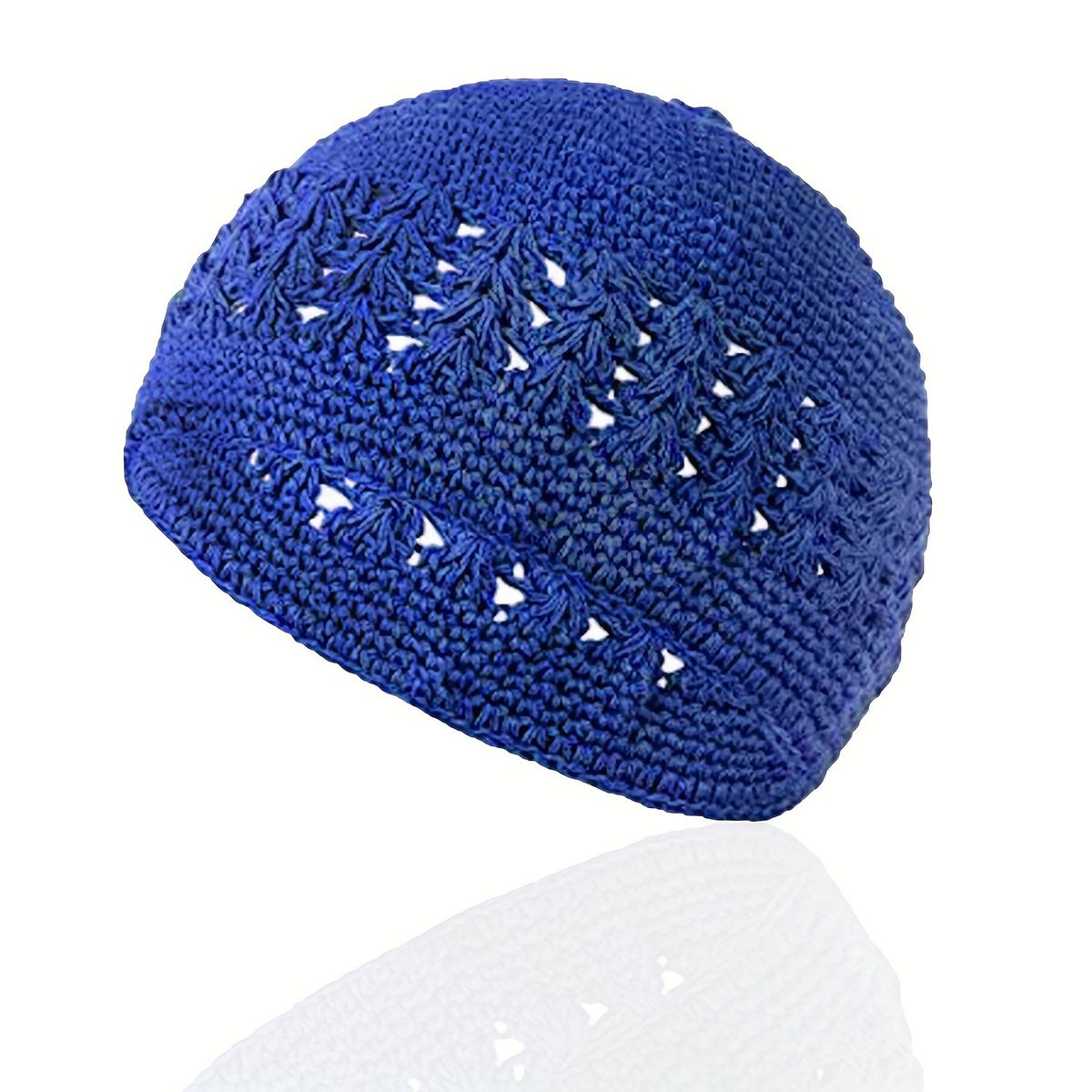 Unisex Hand-crocheted cotton knitted hats Men's and women's wig hats hollowed out breathable Muslim hats_maomaolike.com